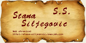 Stana Šiljegović vizit kartica
